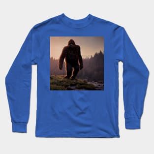 Sasquatch in Nature Long Sleeve T-Shirt